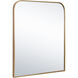 Calabasas 40 X 36 inch Brass Wall Mirror